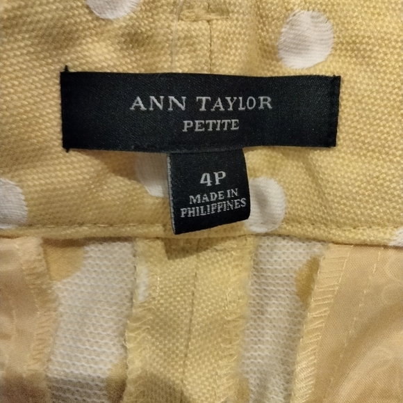 Ann Taylor yellow polka dot shorts - Picture 6 of 6